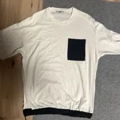 COTORICA. ポケット付きTシャツ L ホワイト/ブラックのサムネイル