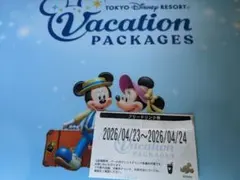 ディズニー　バケパ　フリードリンク券 4/23~4/24