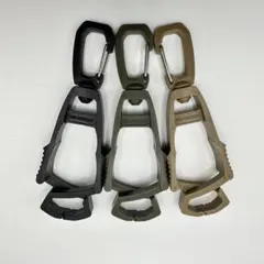 グローブホルダー 3色セット カラビナ付 マルチクリップ 手袋 タオル キャンプ