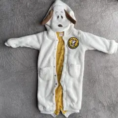 PEANUTS スヌーピー犬フードロンパース