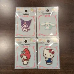 ダイソー　サンリオ　パイルワッペン　キティ　マイメロ　シナモン　クロミ　４点