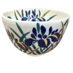 茶碗　仁清　菖蒲（あやめ）加藤永山　抹茶茶碗　抹茶碗　茶道具　抹茶