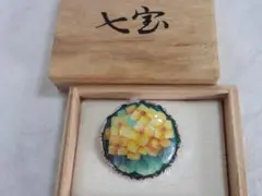 【美品】七宝焼　ブローチ