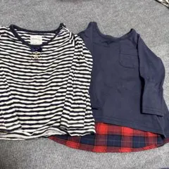 2枚セット　長袖カットソー 90サイズ　女の子