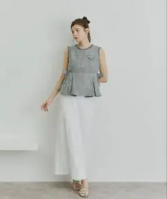 andrea&co.】ベルテッドレーススカートセットアップ - メルカリ