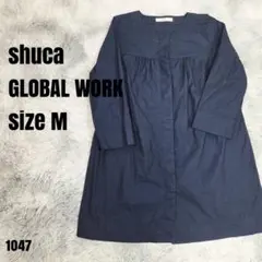 shuca × GLOBAL WORK シュカ×グローバル シャツ M 1047