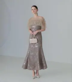 ⭐️yuuu様専用⭐️LEJA チュールフリルボレロペイントマーメイドドレス