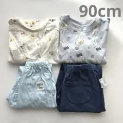 綿100%、ユニクロ、ミッフィー、車、ショベルカー、匿名配送、長袖パジャマ