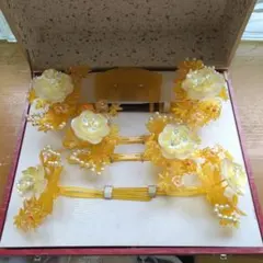 和装花嫁 かんざし・櫛セット べっ甲風 コスプレ演劇