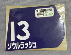ソウルラッシュ　ミニゼッケン　安田記念　2025 競馬　JRA ウマ娘
