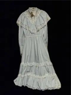 merletage vintage お花とリボンの舞うドレス　アイボリー