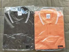 ブラウンとオレンジのポロシャツセット
