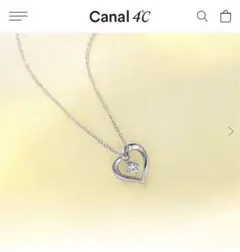 Canal 4°C シルバーハートネックレス