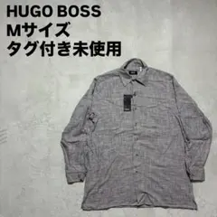 HUGO BOSS コットンシャツ　タグ付き未使用　デッドストック　Mのサムネイル