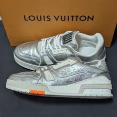 ルイヴィトン スニーカー LVトレイナー・ライン シルバー 26.5cm