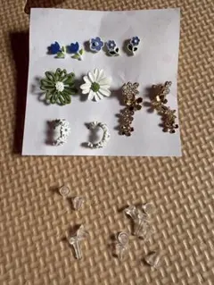 11個セット 花モチーフ ピアス