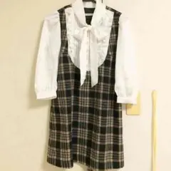 dazzlinチェックボウタイブラウスワンピース☆