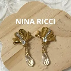 NINA RICCI ニナリッチ イヤリング ゴールド ヴィンテージ