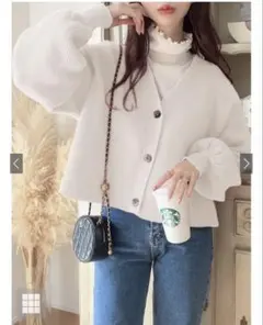 GRL ボリュームスリーブニットカーディガン kz32