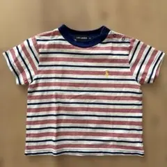 Polo Ralph Lauren 赤白ストライプ Tシャツ 80
