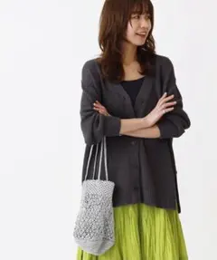 【新品】ジャーナル relume テープヤーンVネックカーディガン IENA★