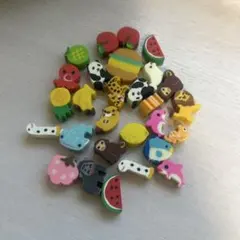 動物・果物デザイン消しゴムミニ消しゴム