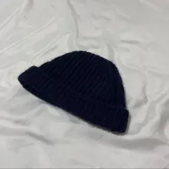 大人もOK! 新作!Marni 刺繍ロゴ リブ ニット帽 ニットキャップ BK
