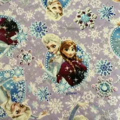 アナと雪の女王 キルティング生地 （ラベンダー）