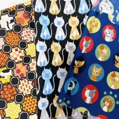猫柄 生地 はぎれ セット まとめ売り