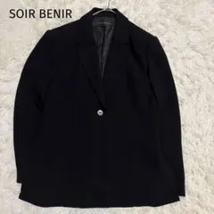 ＊ソワールベニール＊【L】ブラックフォーマルジャケット　シングルボタン