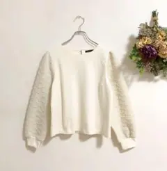 【良品】Rag Out カットソー　長袖　白　アイボリー　b1021
