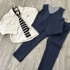 入学卒園 ベストズボンワイシャツネクタイ4点セット