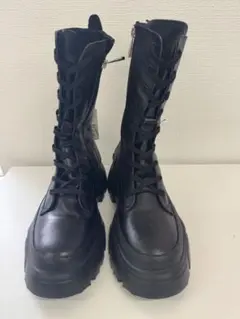 【新品】ZARA レースアップトラックソールブーツ 41（AU-2）のサムネイル