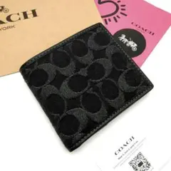 新品　COACH　折り財布　メンズ　人気の小銭入れ付き