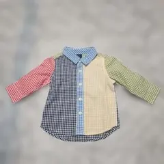 babyGAP チェック柄ネルシャツ 80cm ギンガムチェック チェック 春