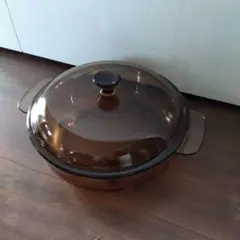 ビジョン　20cm 　CORNING　 両手鍋　浅鍋　ガラス鍋