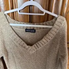 セシルマクビー　フリーサイズ　ニットロングワンピース　ニットワンピ　ニット