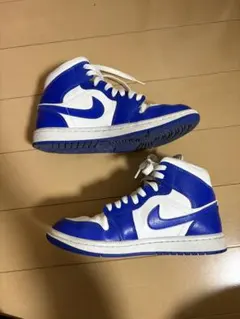 美品☆ Nike Air Jordan 1 ブルー/ホワイト ハイカット