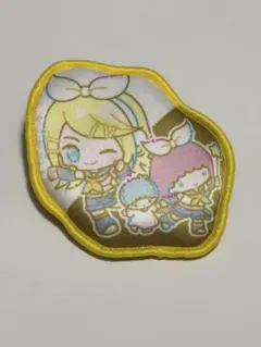 鏡音リン セガラッキーくじ D賞 ふわふわ缶バッジ