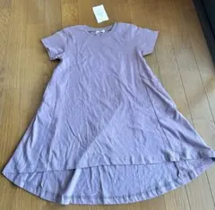 branshes パープル カットソー半袖ワンピース 110