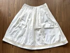 ☆美品☆ EPOCA フレアスカート ホワイト　サイズ40 日本製