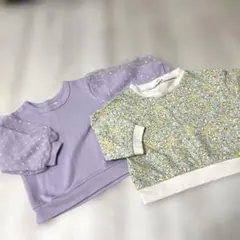 80cm 裏毛トレーナー ２点セット トップス