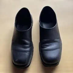 【完売品】ZARA レザーシューズ 厚底 26.5cm 黒 チャンキーソール