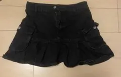 ブラックフリルミニスカート SHEIN