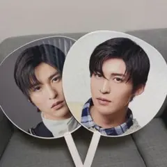 Snow Man 目黒蓮 公式うちわセット デコ有（値下げ可）