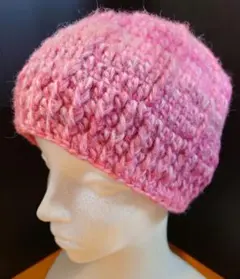 ニット帽（ハンドメイド）毛糸かぎ針編みNo.20
