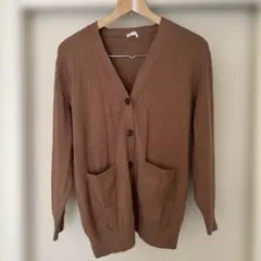 【CINEMA CLUB】ブラウン ニットカーディガン ボタン付き 美品