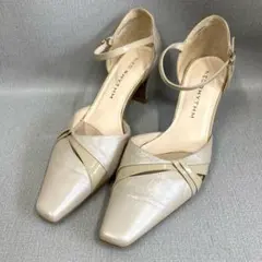 【H】NEO RHYTHM ネオリズム　ポインテッドトゥパンプス　23.5cm