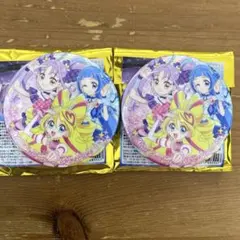 キミプリ展 缶バッジ×2 キュアアイドル キュアウィンク キュアキュンキュン