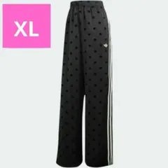 新品】完売品 adidas トラック ドットサテン 水玉 ブラックパンツ L